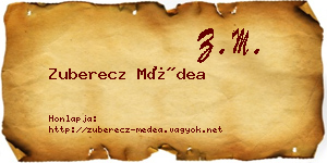 Zuberecz Médea névjegykártya
